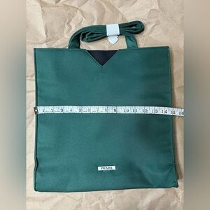Prada PARADIGME Fragrance Green Unisex Tote NEW! Special Gift! Limited Edition